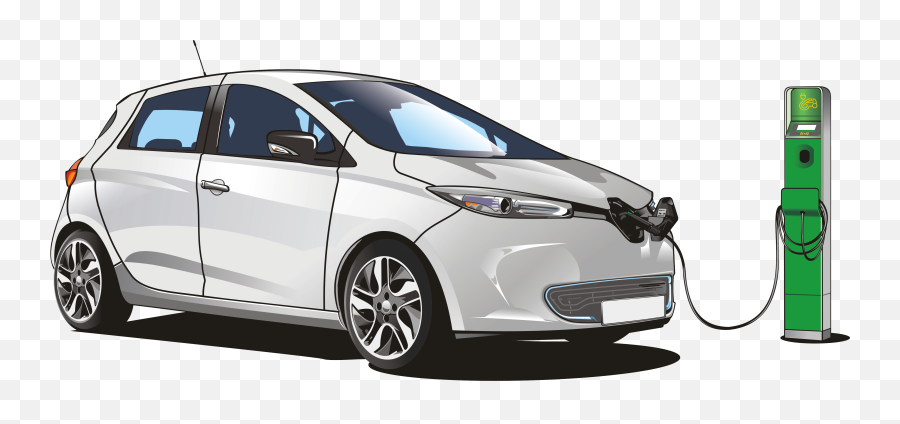 Electric Car - Electric Car Charging Png,Car Graphic Png