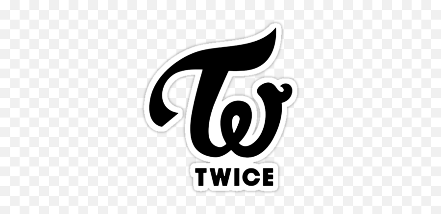 Twice Kpop Sticker - Sticker Twice Logo Png,Twice Logo Png
