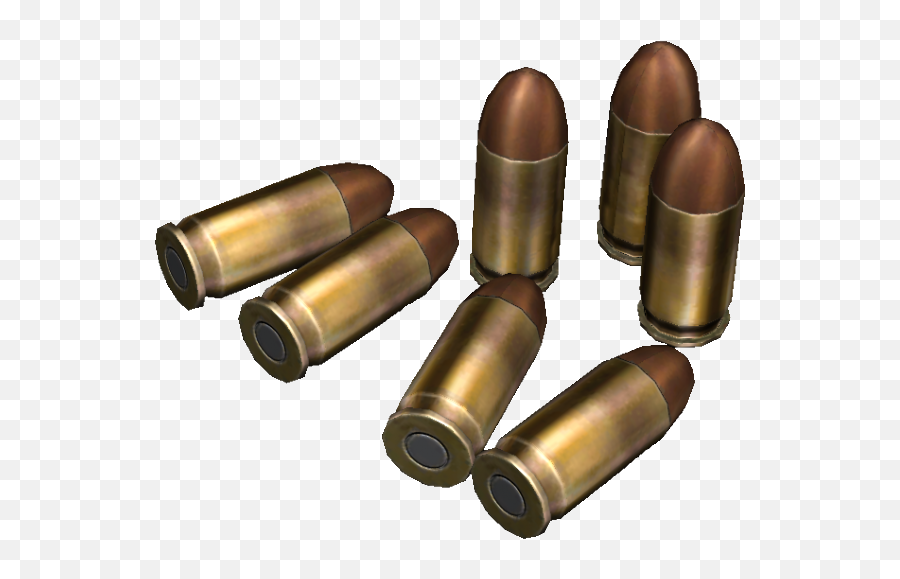 Handgun Ammunition - Pistol Bullets Png,Bullet Png