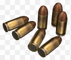 Handgun Ammunition - Pistol Bullets Png,Bullet Png