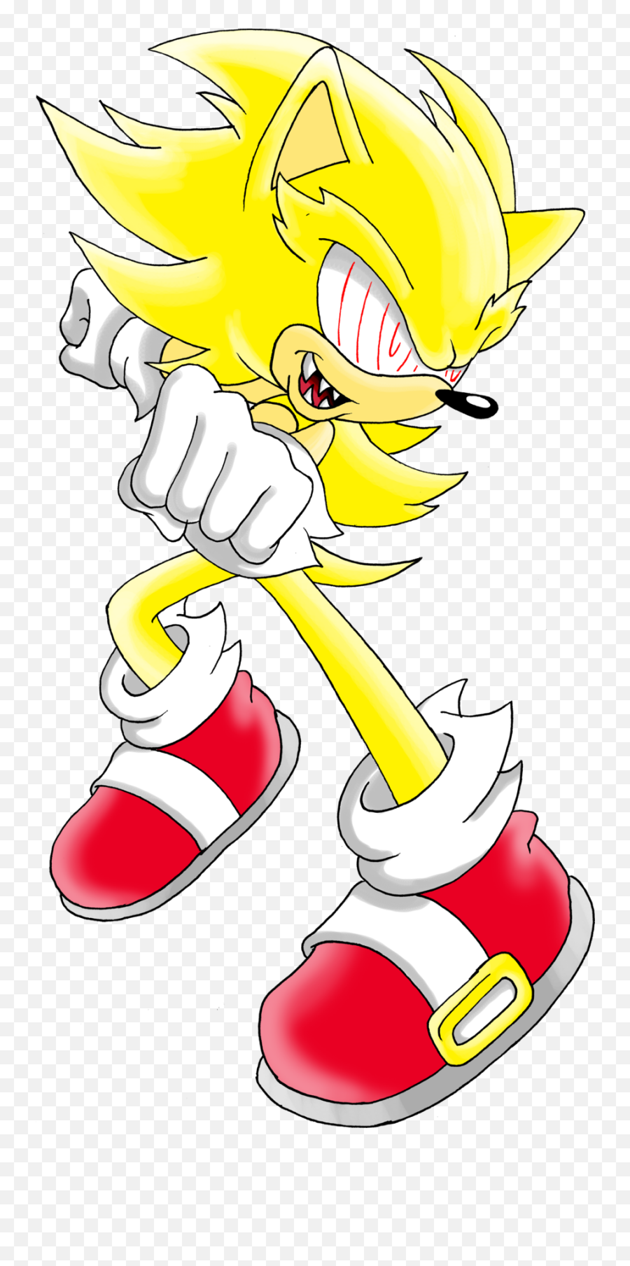 Download Evil Super Sonic - Sonic The Hedgehog Evil Super Sonic Png,Super Sonic Png