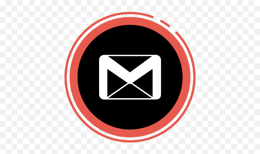 Circle Gmail Gradient Social Media Icon Png