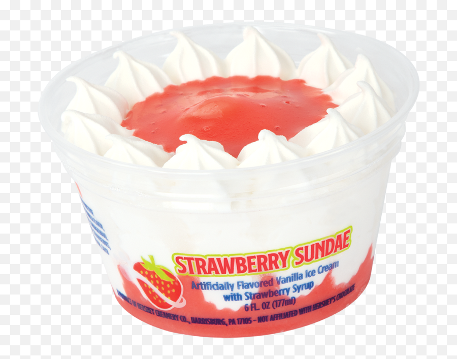 Dessert Cups 6 Oz Strawberry Sundae Cup - Strawberry Sundae Ice Cream Cups Png,Ice Cream Sundae Png
