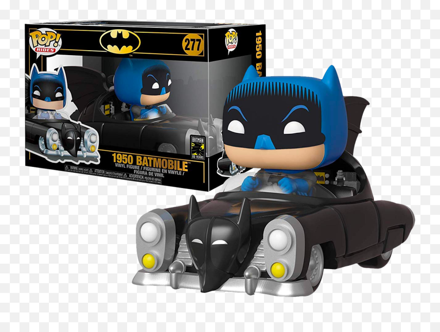 Batman - Batman With 1950 Batmobile 80th Anniversary Pop Batmobile Funko Pop Png,Batmobile Png