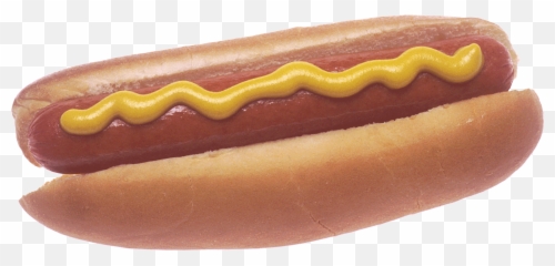 Hot Dog With Mustard - Difference Between Sausage And Frankfurter Png,Bun Png