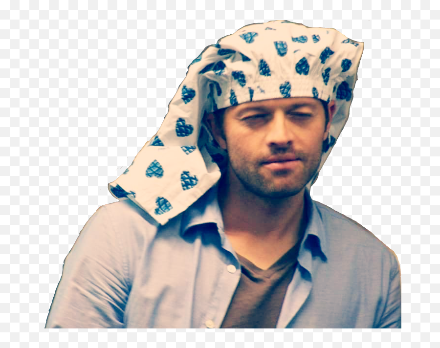 Misha Collins Being Weird Png Image - Wearing Boxers On Head,Dean Winchester Png