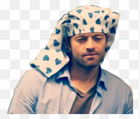 Misha Collins Being Weird Png Image - Wearing Boxers On Head,Dean Winchester Png