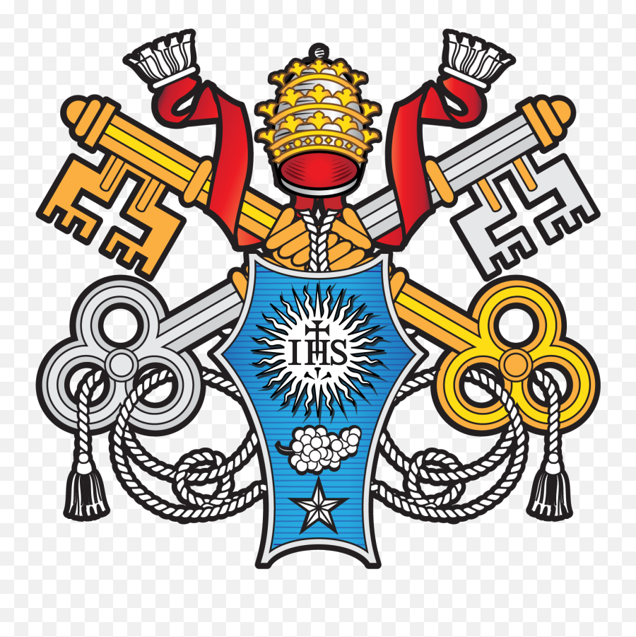 Escudo Papa Francisco - Pope Francis Clipart Full Size Society Of Jesus Png,Pope Hat Png