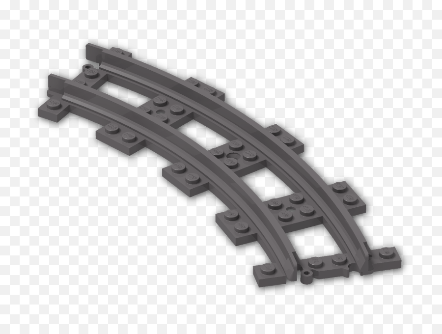 Train Track 4 Studs Wide Curved - Lego Curved Train Tracks Lego Curved Train Track Png,Train Tracks Png