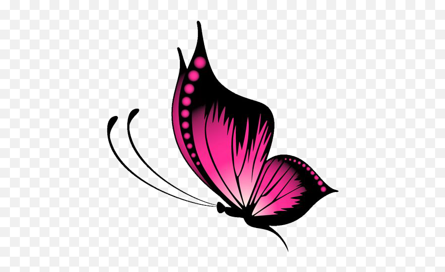 Download Pink Butterfly File Hq Png - Pink Butterfly Clipart Transparent Background,Pink Butterfly Png