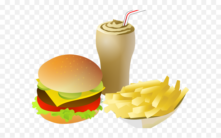 Fast Food Clipart Png Transparent - Transparent Background Burger Clipart,Junk Food Png