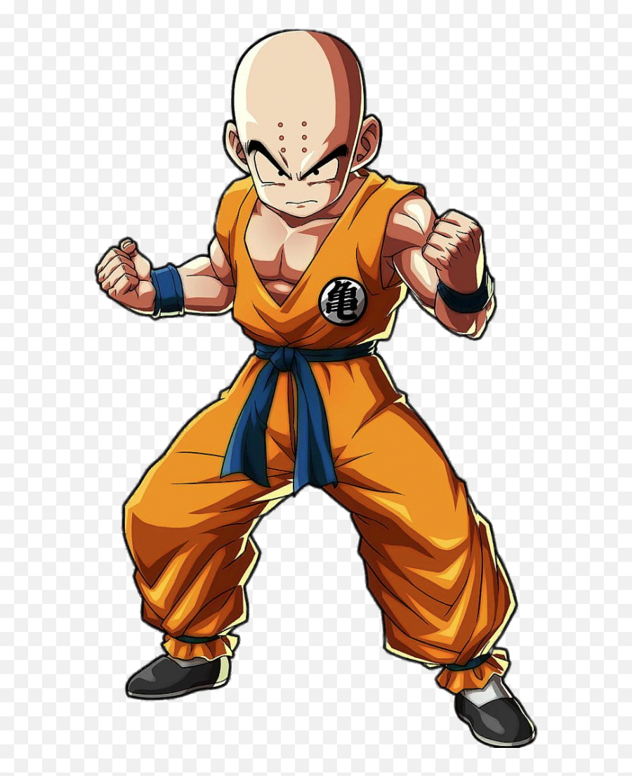 Dragon Ball Character Krillin Fighting - Dragon Ball Fighterz Krillin Png,Krillin Png