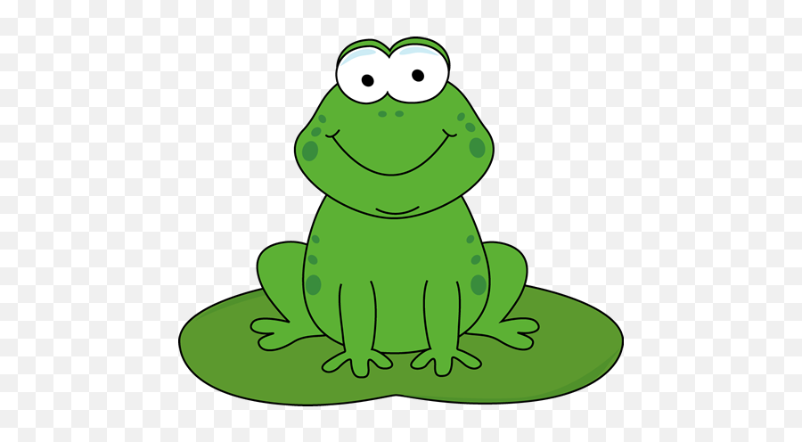 Library Of Frogs - Cartoon Frog On A Lily Pad Png,Lily Pad Png