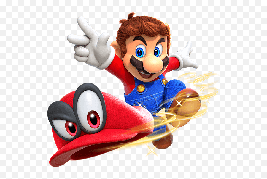 Super Mario For The Nintendo - Mario Odyssey Throwing Hat Png,Super Mario Odyssey Logo