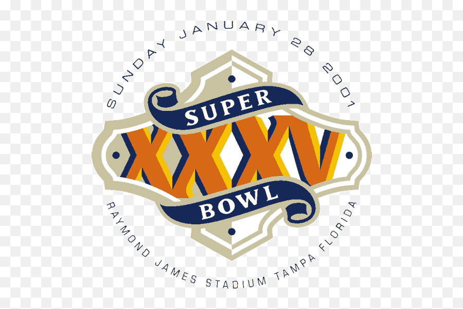 Super Bowl Primary Logo - Super Bowl Xxxv Logo Png,Super Junior Logos