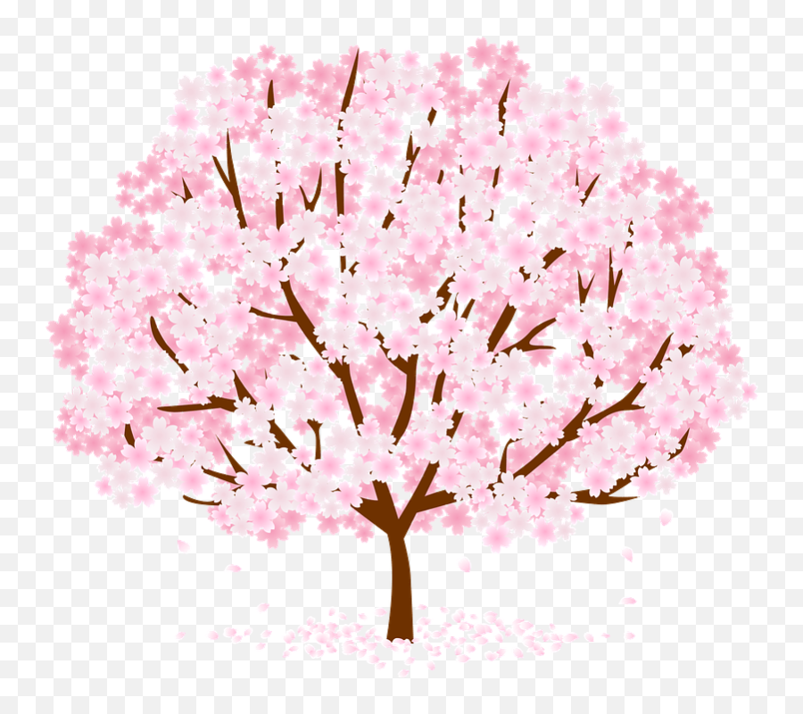 Cherry Blossoms Clipart - Girly Png,Sakura Tree Png