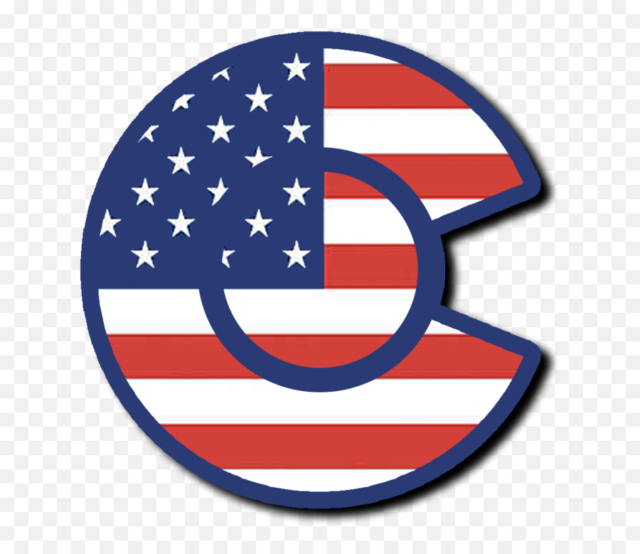 Colorado American Flag Sticker From - American Png,Colorado Flag Png
