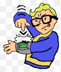 Pixilart - Fictional Character Png,Vault Boy Thumbs Up Png