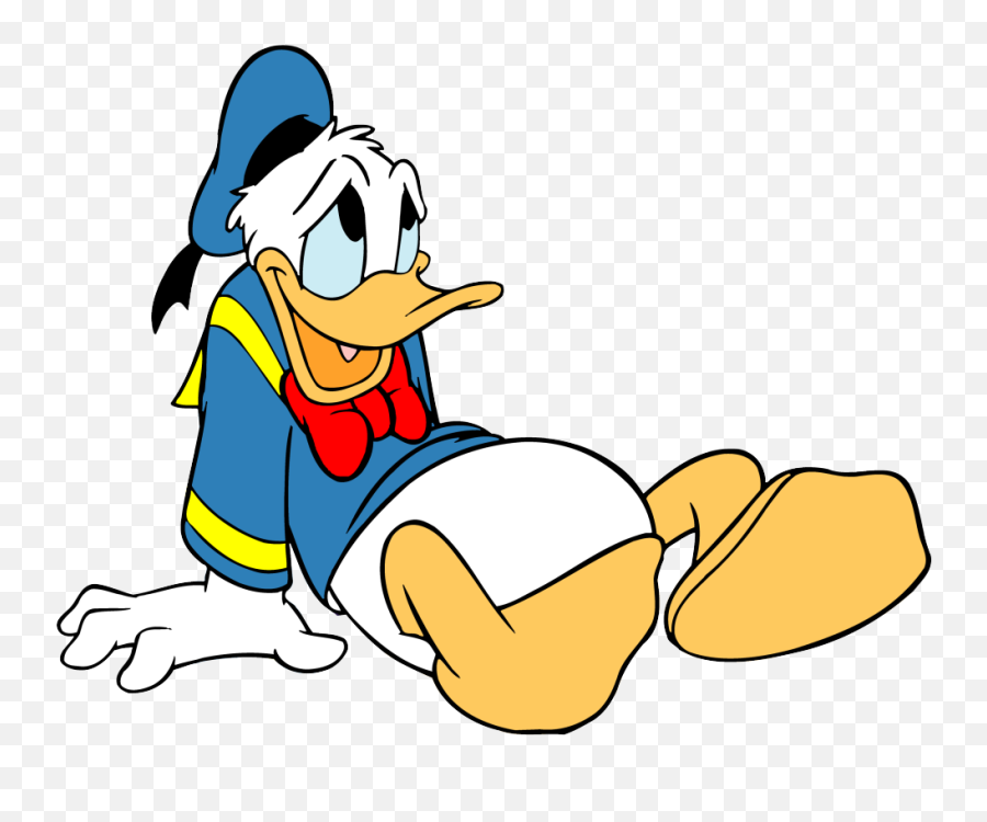 Donald Duck Transparent Png File Web Icons - Donald Duck Sitting Down,Duck Transparent Background