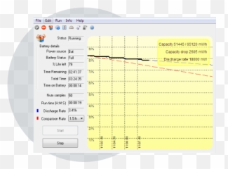 Laptop Computer Battery Monitoring Software - Tester png