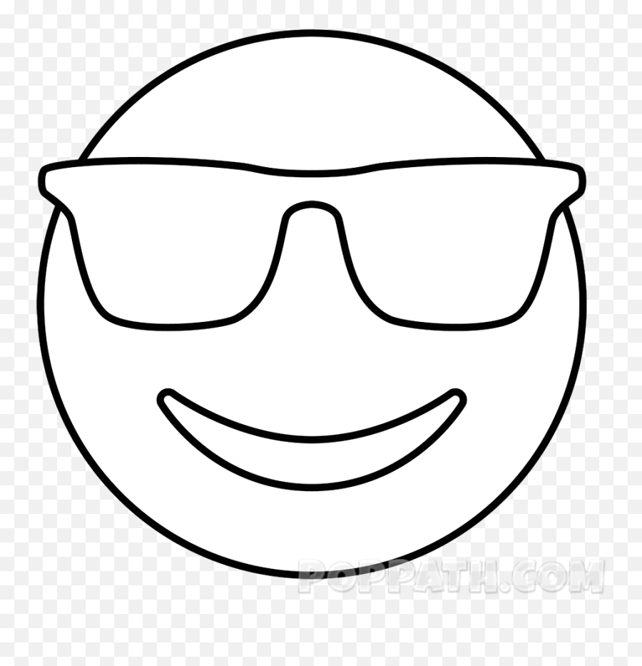 Emojis Drawing Sunglasses Emoji Transparent U0026 Png Clipart - Emoji,Sunglasses Emoji Transparent