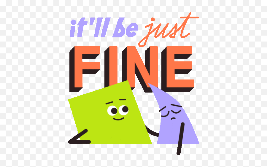 Reassuring Square Says Itu0027s Be Just Fine Sticker - Happy Png,Pinterest Icon Square