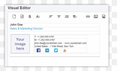 Create Html Email Signatures U2013 Word To - Horizontal png