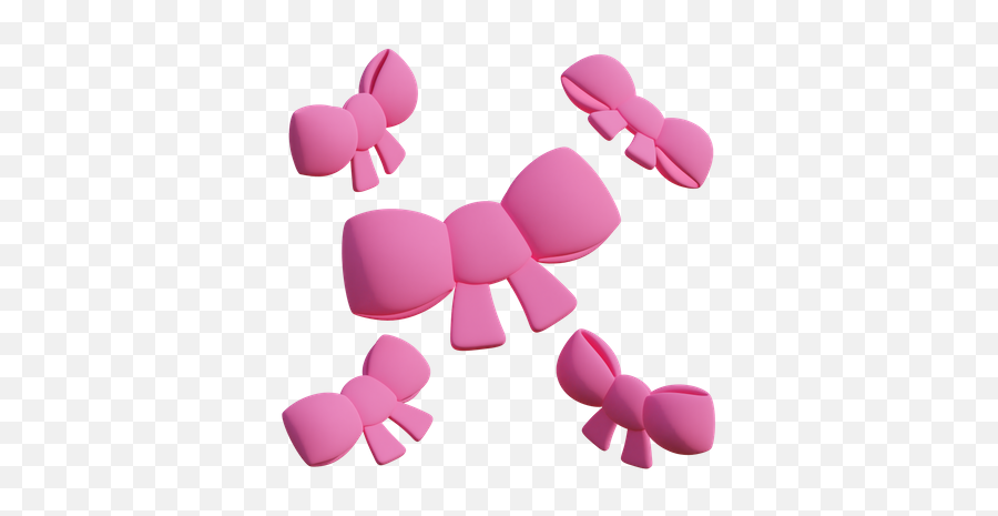 Pink Ribbon 3d Illustrations Designs Images Vectors Hd - Bow Png,Pink Bow Icon