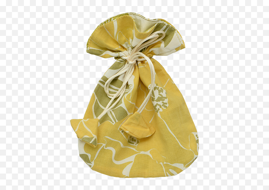 Rose Yellow Drawstring Bag Small - Gift Wrapping Png,Gift Bag Png