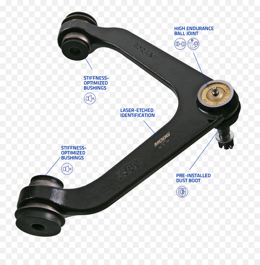 Upper Control Arms U0026 Lower Moog Parts - Moog Control Arm Png,Tc Icon Bolt Handle