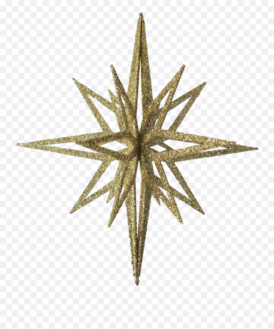 Star 3d Gold Glitter - Star Glitter Christmas Ornaments Png,Gold Glitter Star Png