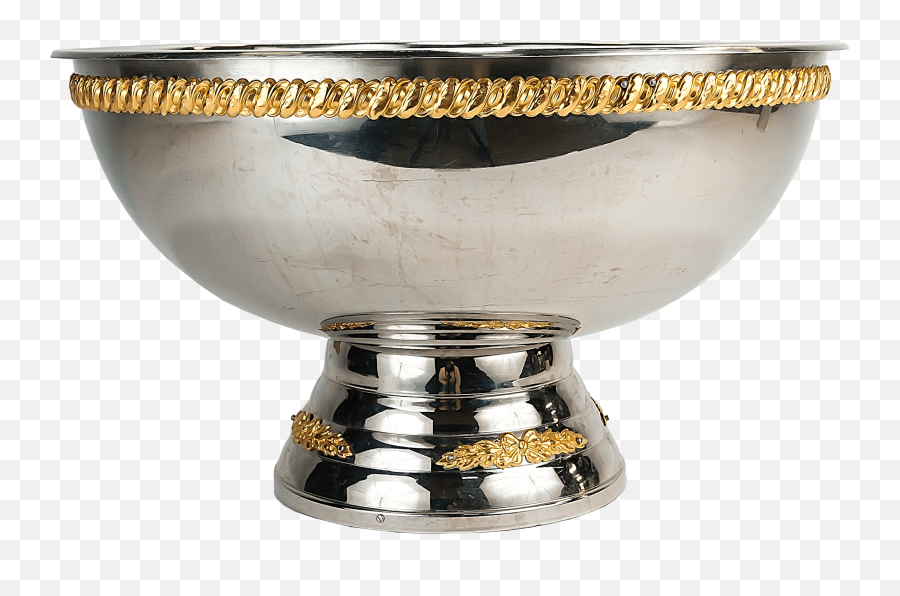 Gold Trim Punch Bowl 100 Cup - Trophy Png,Gold Trim Png