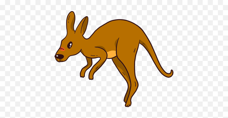 Kangaroo Baby Ear Tail Leg - Cartoon Kangaroo Transparent Background Png, Kangaroo Transparent Background - free transparent png images 