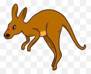 Kangaroo Baby Ear Tail Leg - Cartoon Kangaroo Transparent Background Png,Kangaroo Transparent Background