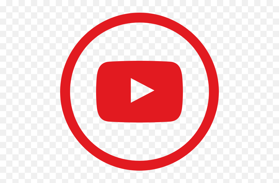 Social Media Youtube Circle Free Icon Of - Youtube Red Colour Png,Social Media Png Icon