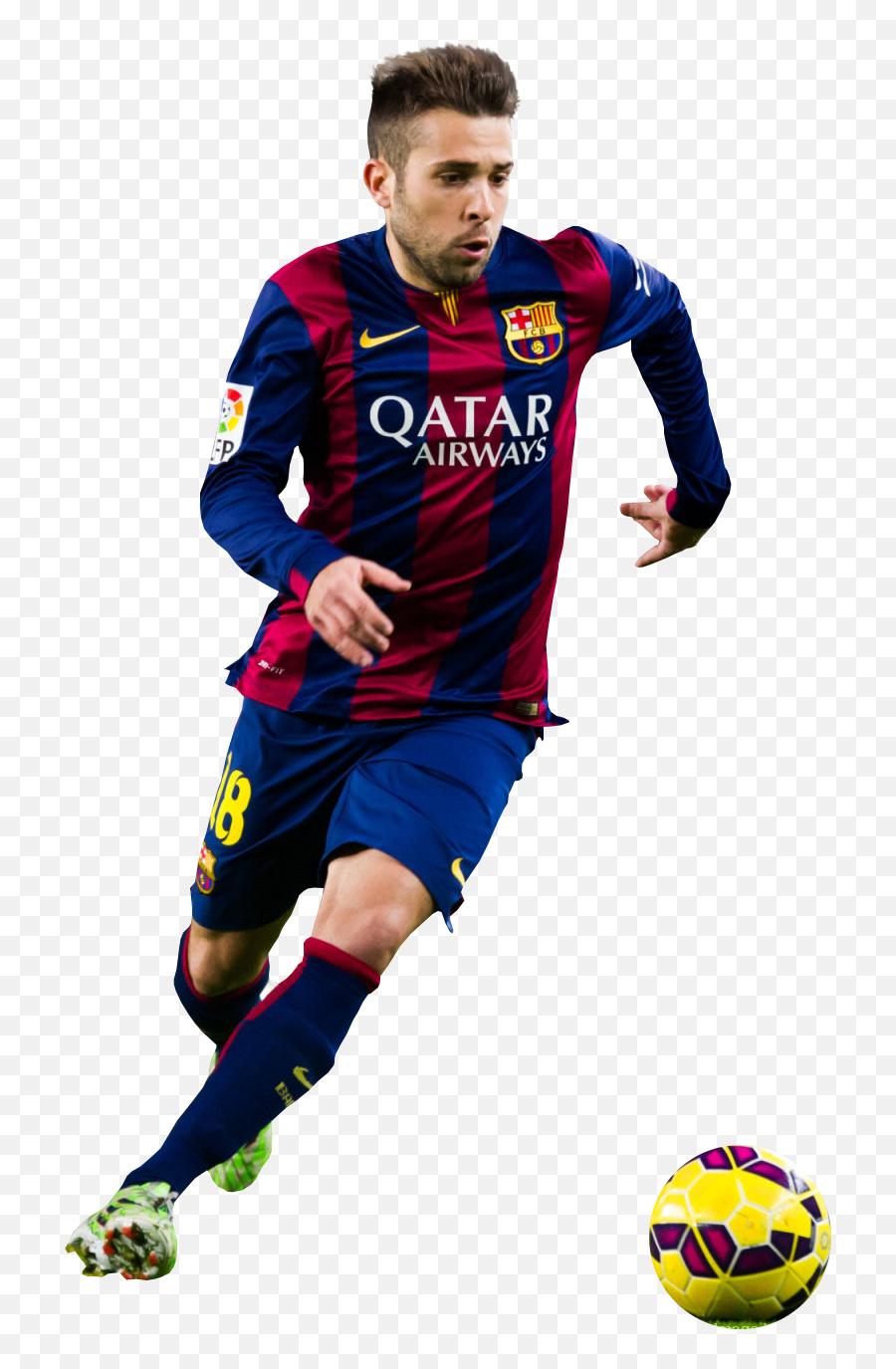 Alba Football Barcelona Player Fc Jordi - Jordi Alba Barcelona Png,Barcelona Png