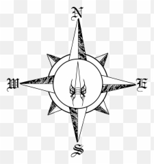 Compass Clipart Compas - Compass Rose Draw Png Transparent Fantasy Map Compass Rose,Compass Transparent Background