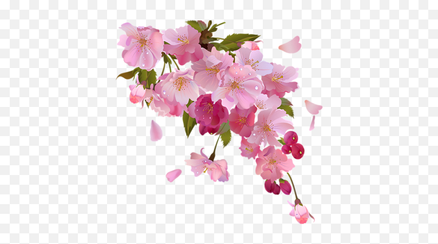 Wedding Invitation Pink Flowers - Pastel Flowers Transparent Background Png,Pastel Flowers Png