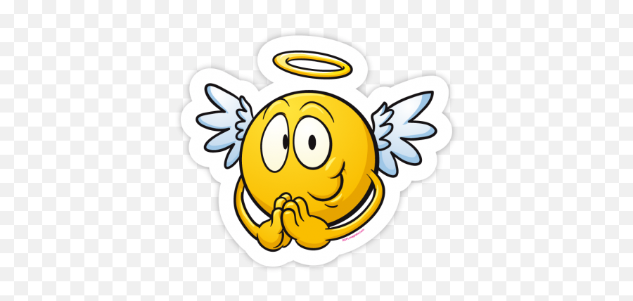 Angel Emoji - Devil And Angel Emoticon Gif Png,Angel Emoji Png