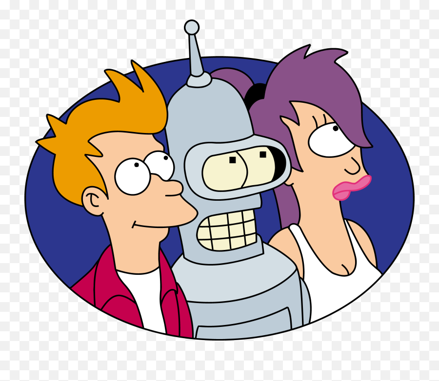 Png Futurama - Futurama Fry Bender Leela,Bender Png