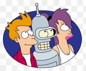 Png Futurama - Futurama Fry Bender Leela,Bender Png