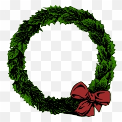 Xmas Wreath Wreaths Ornament Garland - Plain Christmas Clipart png