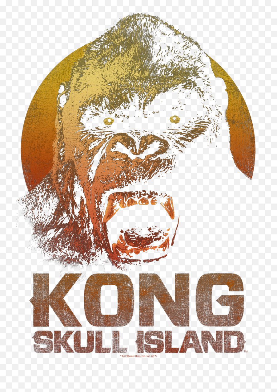 King Kong Menu0027s Long Sleeve T - Shirt Kong Skull Island King Kong Design T Shirt Png,King Kong Png