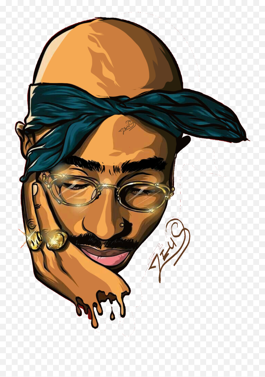 Tupac Shakur Png Image Free Download - 2pac Cartoon,2pac Png