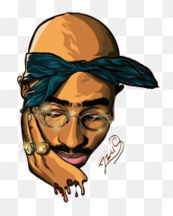 Tupac Shakur Png Image Free Download - 2pac Cartoon,2pac Png