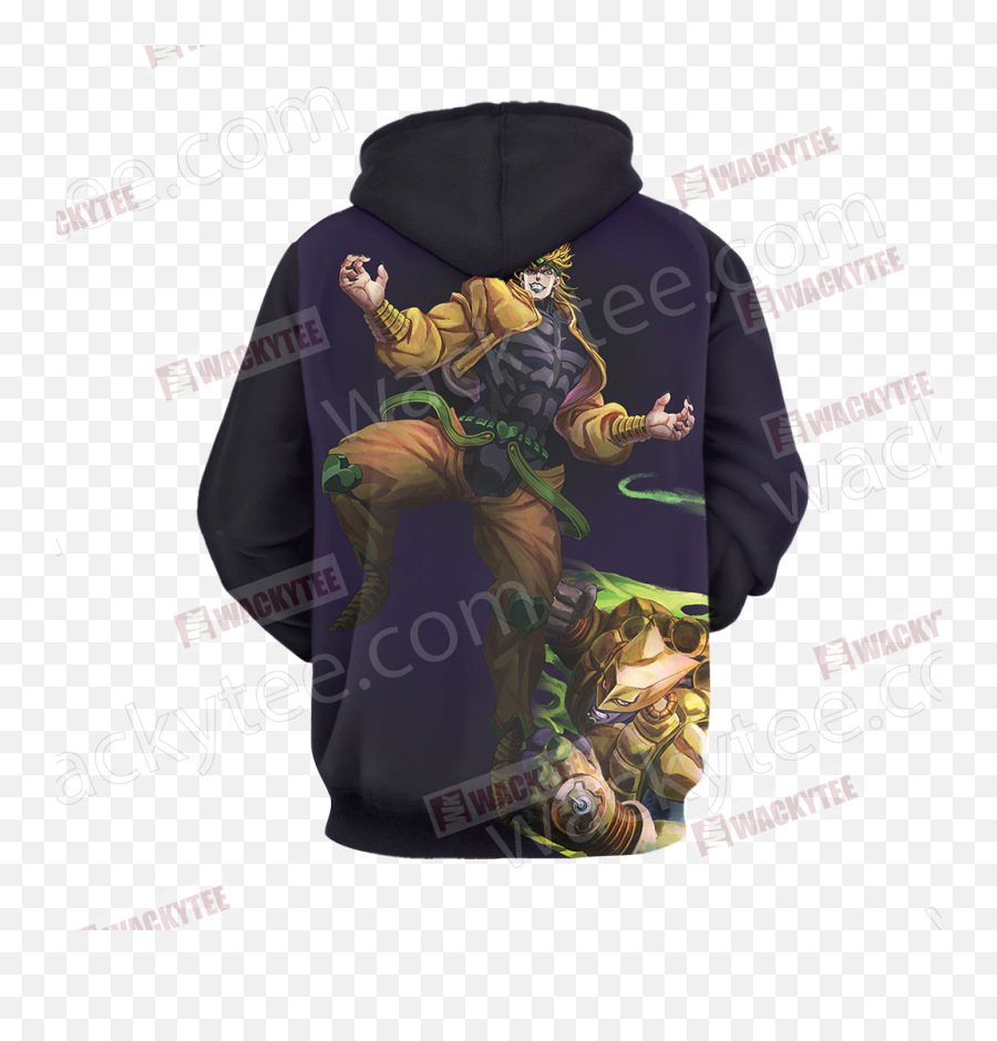 Jojou2019s Bizarre Adventure Dio Brando And The World 3d Hoodie - Bizarre Adventure Dio Hoodie Png,Dio Brando Png