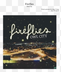 Owl City - Album Fireflies Owl City Png,Fireflies Png