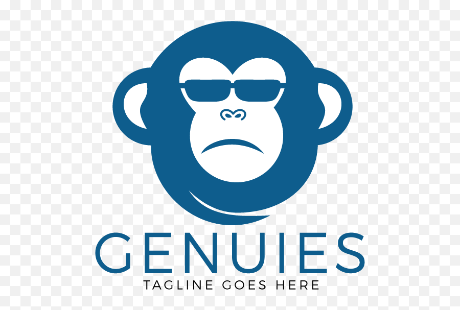 Genius Monkey Logo Design - Graphic Design Png,Monkey Logo