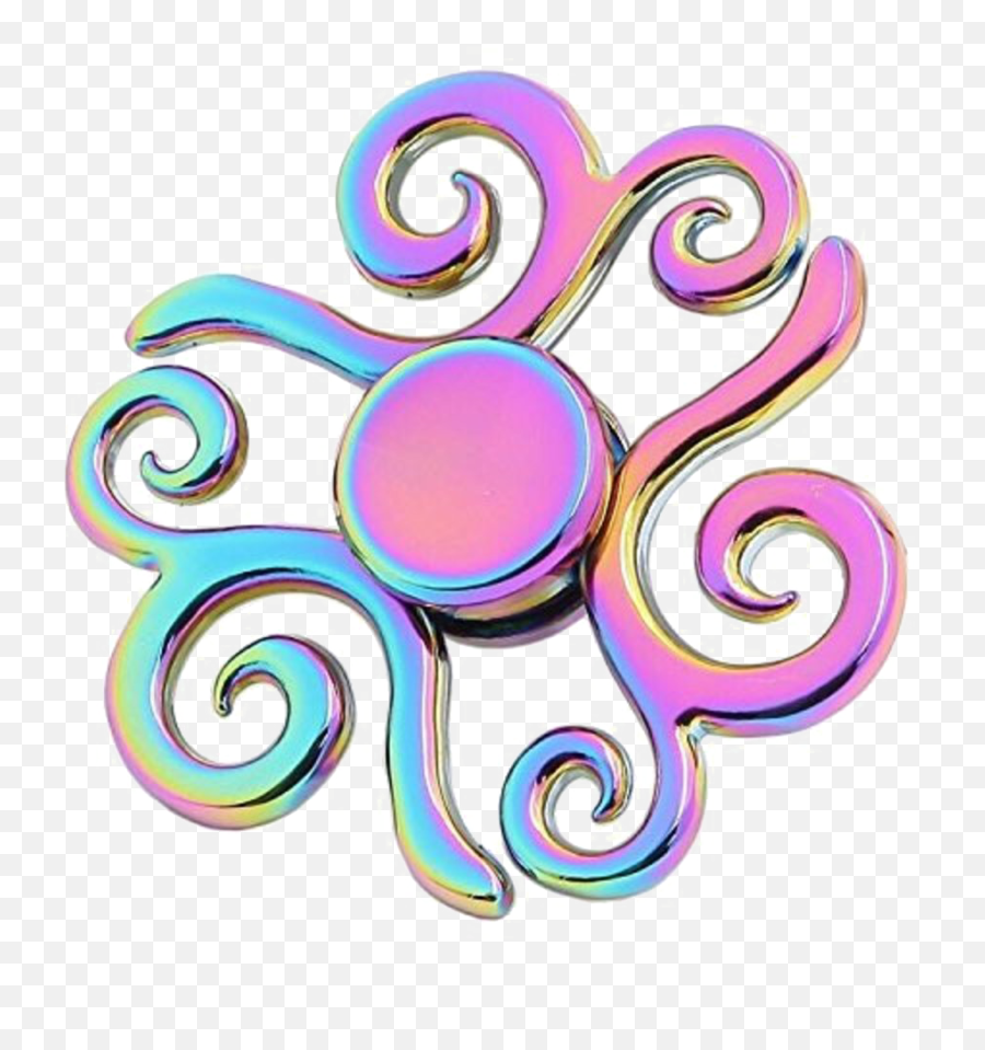 Rainbow Fidget Spinner Png Image - Transparent Background Fidget Spinner,Fidget Spinner Transparent Background