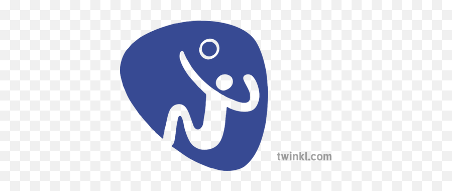 Sitting Volleyball Logo Illustration - Circle Png,Volleyball Logo